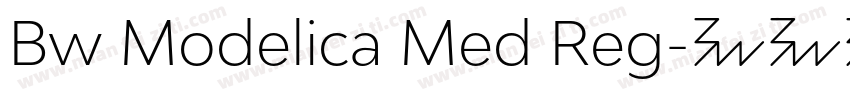Bw Modelica Med Reg字体转换
